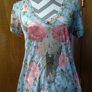 Wildfox skull & roses shirt